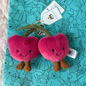 Jellycat Amuseables Cherry Plush Keychain